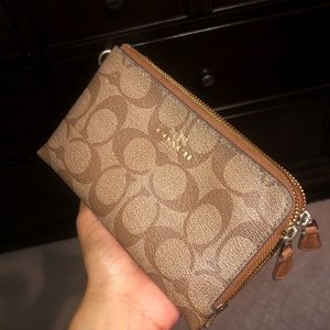 Coach Double Zip Wallet